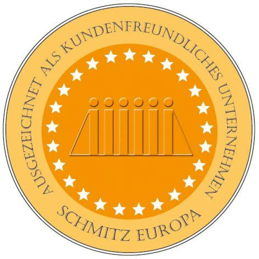 SchmitzEuropa wirbt mit dem Siegel für Kundenfreundlichkeit