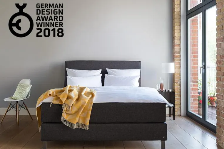 Bild: Das Bruno Boxspringbett ist German Design Award Gewinner 2018