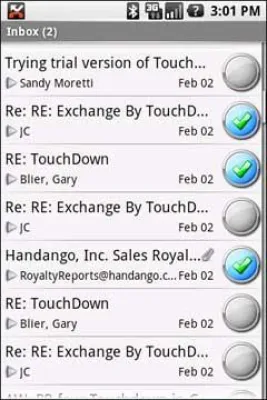 Bild: Outlook-Client für T-Mobile G1