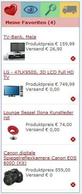 Preisvergleich Wir-Lieben-Preise mit neuen Funktionen: favorisierte Produkte und Shops Bild: Preisvergleich Wir-Lieben-Preise mit neuen Funktionen: favorisierte Produkte und Shops