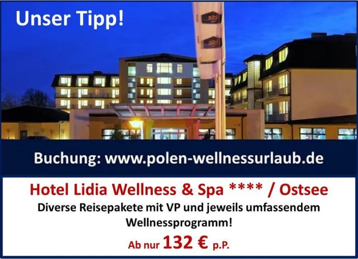 Wellness an der polnischen Ostsee - Wellnessurlaub voller Entspannung und Verwöhnen zum günstigen Preis Bild: Wellness an der polnischen Ostsee - Wellnessurlaub voller Entspannung und Verwöhnen zum günstigen Preis