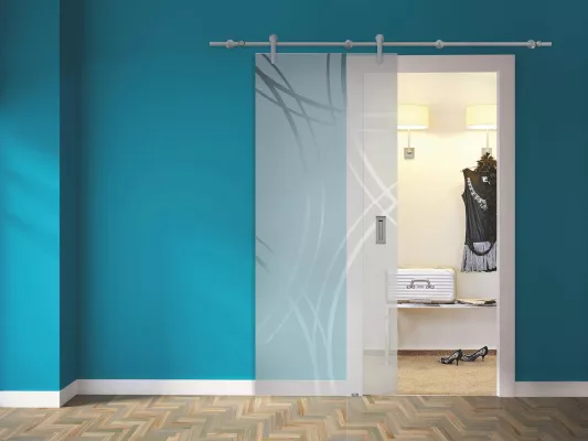 Bild: Synthese aus edlen Designfarben und Funktionalität – Schiebetürbeschläge PANDORA mit Click & Safe-Funktion