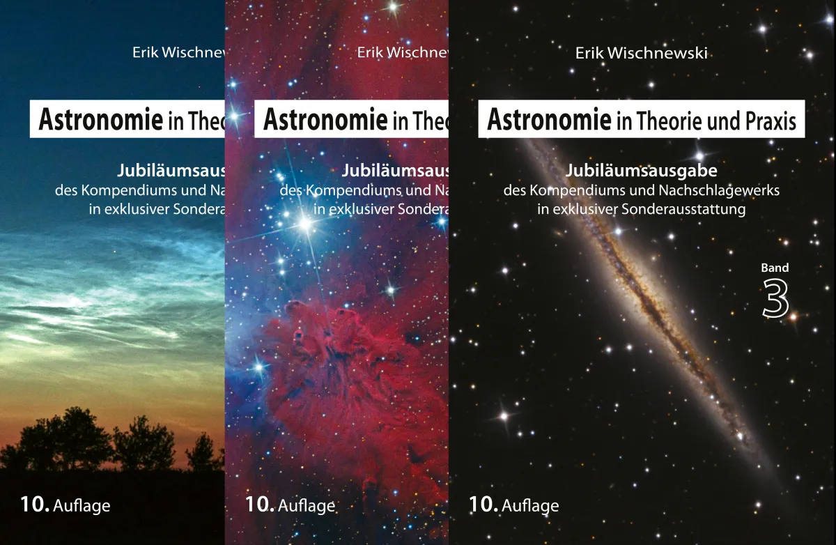 Cover der drei Bände der Jubiläumsausgabe von 