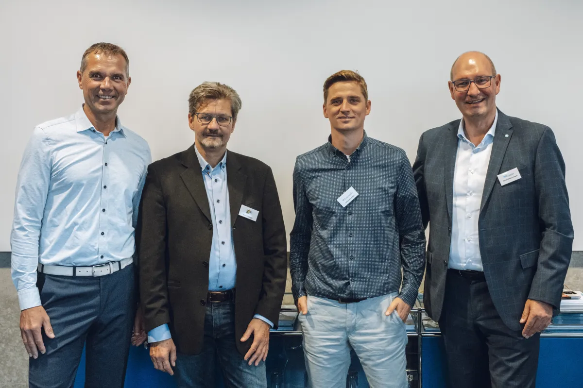 Bild (vlnr): Christian Zeisberger, Martin Pfränger, Johannes Irmler, Harald Kretschmann (© Gaiser)