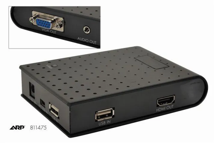 Bild: Mit externer HDMI / VGA Grafikkarte (USB 2.0) jederzeit Full HD Bilder und Videos genießen