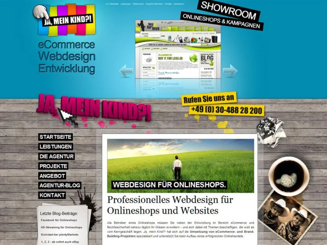 Professionelles Webdesign für Onlineshops und Websites