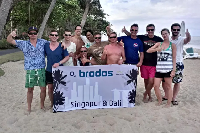 Bild: Mit Brodos, O2 und HTC zwischen Großstadtmetropole und Palmen
