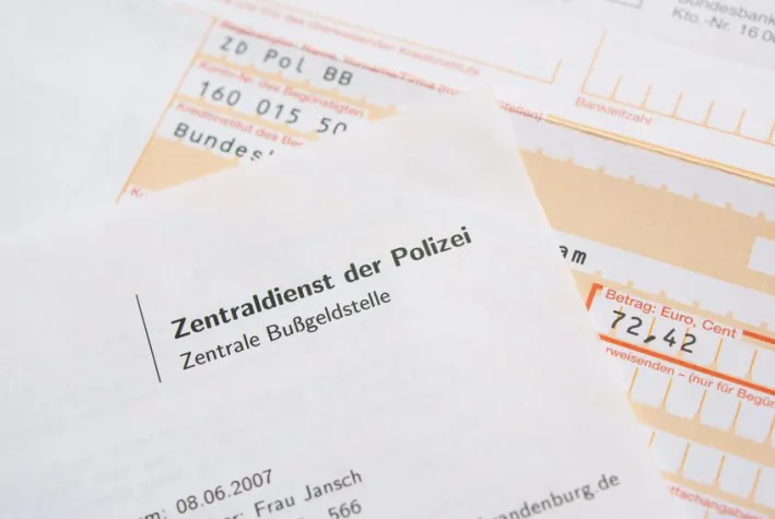 Bild: Bußgeldbescheid: Tatortbeschreibung ungenügend