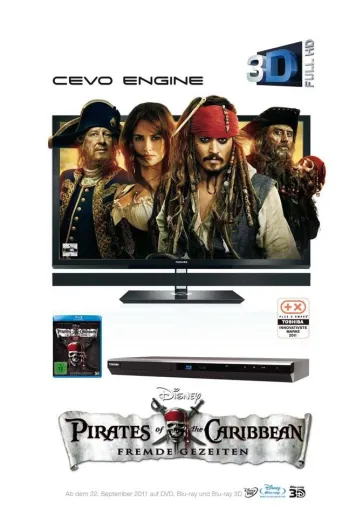 Bild: „Fremde Gezeiten“ im Bundle mit Toshiba High-End 3D-TV 55ZL1G und 3D-Blu-ray-Player BDX3200KE