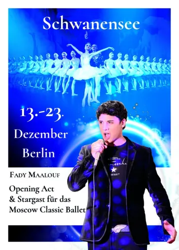Bild: Fady Maalouf – Musikalischer Stargast und Opening Act in „Schwanensee“ in Berlin
