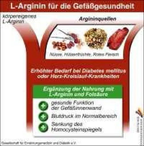 Bild: L-Arginin und Folsäure beugen Arteriosklerose vor