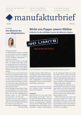 Bild: rugi manufakturbrief 01/11: Briefhüllen, Origami und die Vielseitigkeit von Papier