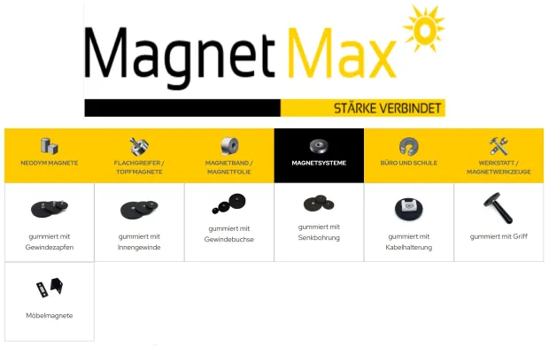 Bild: Magnet Shop MagnetMax.de expandiert: Neue Produkte & innovative Magnetsysteme für Industrie & Handwerk.