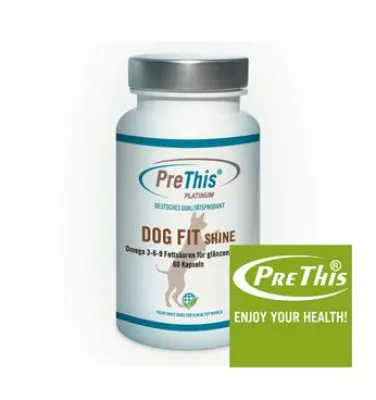 Bild: DOG FIT shine für glänzendes Hundefell neu bei Gesund24h