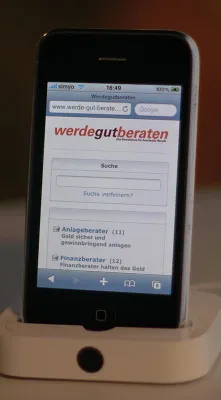Bild: Es muss nicht immer eine App sein - Neues Beraterportal mit Umkreissuche