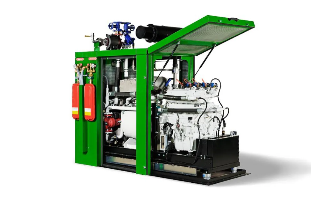 G-Box mit 50 kW elektrischer Leistung und einem Gesamt-Wirkungsgrad von bis zu 103%