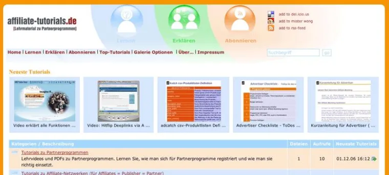 Bild: Affiliate-Tutorials.de: Lehrmaterial hilft Affiliates beim erfolgreichen Start in die Welt der Partnerprogramme