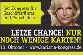 Hochkarätig besetzter Kongress für Geschäftsführer und Entscheider Bild: Hochkarätig besetzter Kongress für Geschäftsführer und Entscheider