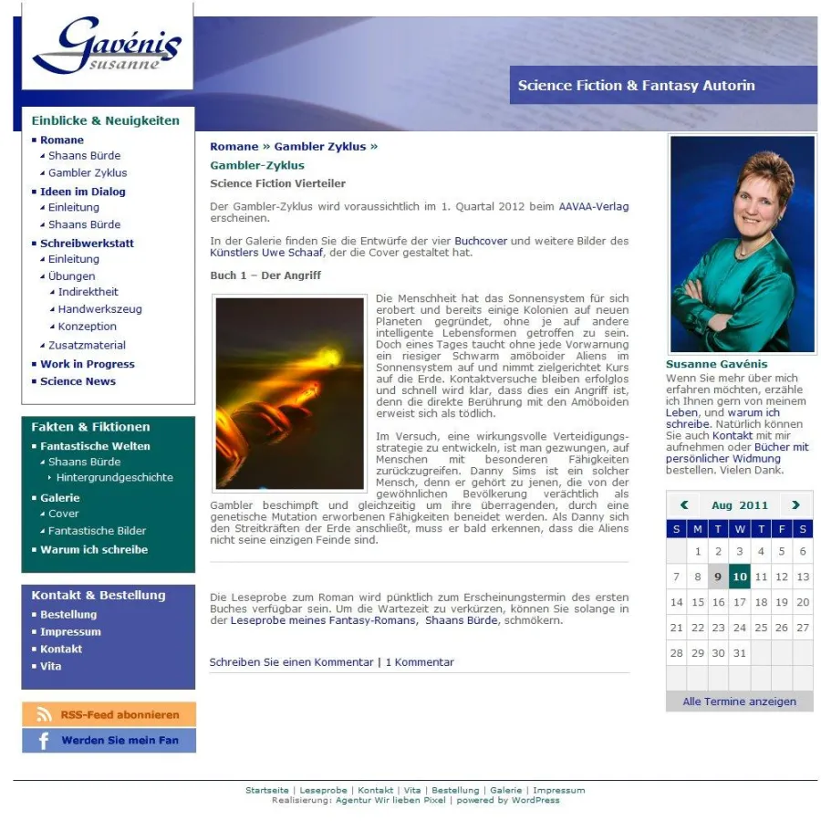 Blog der Science-Fiction- und Fantasy-Autorin Susanne Gavénis