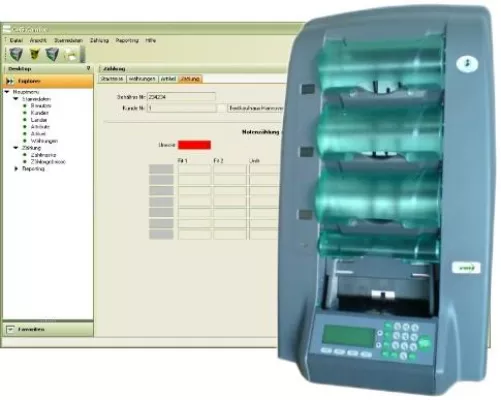 Bild: Erste Software von der Firma CMS GmbH, die den Bundesbank-Kriterien für das Banknotenrecycling entspricht