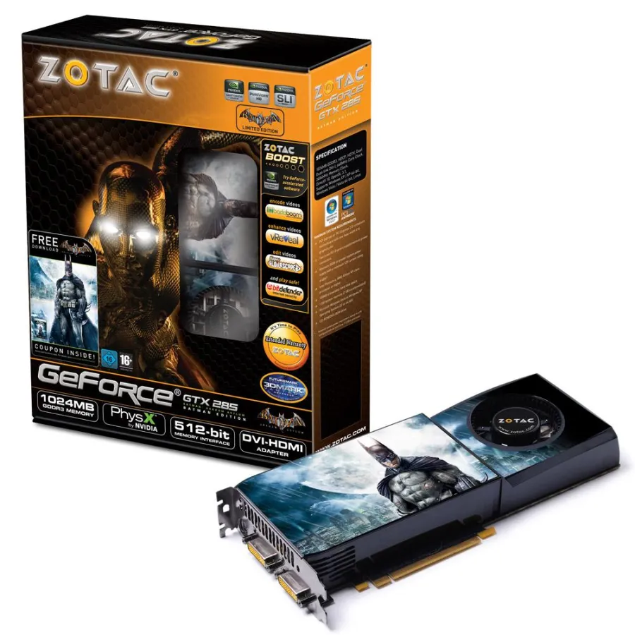 ZOTAC GeForce GTX 285 Batman Edition