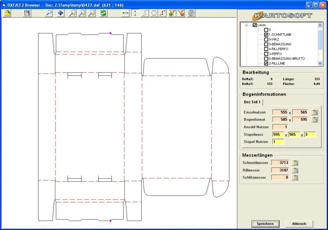 KARTOSOFT CAD-Schnittstelle