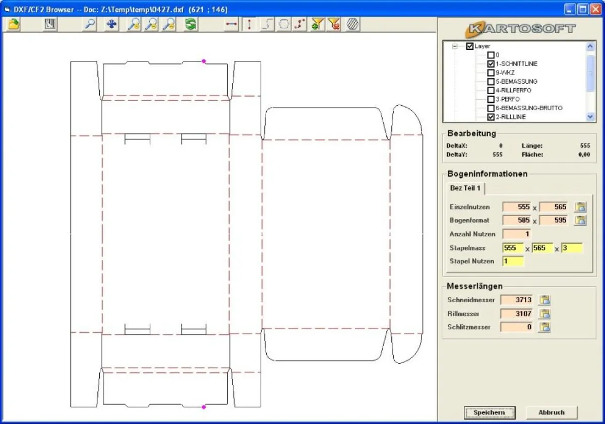KARTOSOFT CAD-Schnittstelle