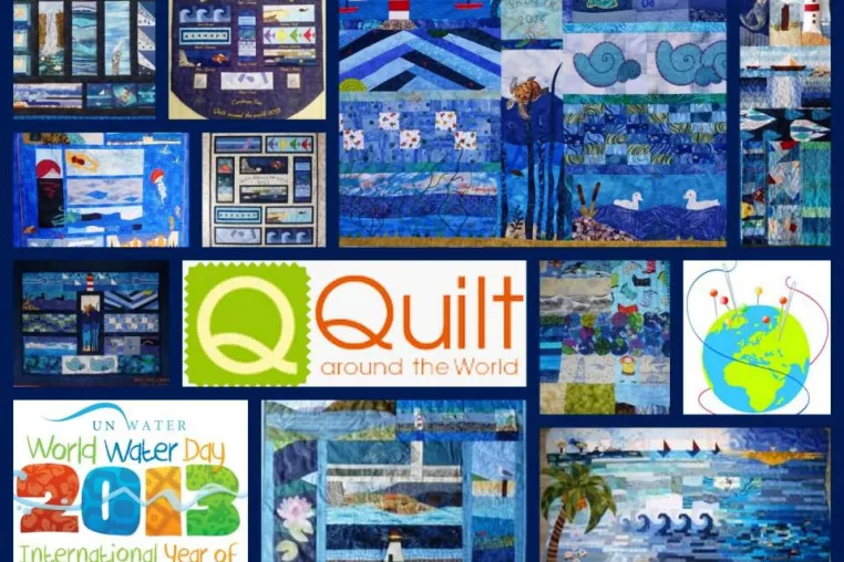 Bild: Textile Unikate für die wunderbare Welt des Wassers - Der 2. Internationale Block Swap bewegt Quilter weltweit