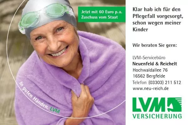 Bild: Staatliche Förderung für den Pflegefall