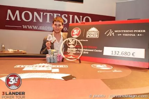 Bild: Der Belgier Joris Springael wird 3LT Grand Finale Champion und gewinnt EUR 132.680