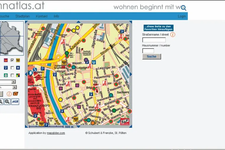 Bild: Neue Immobilienplattform auf interaktivem Stadtplan