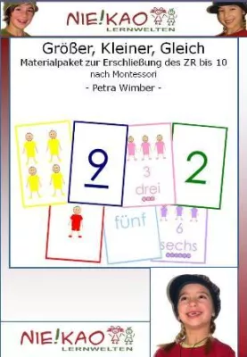 Bild: Größer, Kleiner, Gleich, Materialpaket zur Erschließung des ZR bis 10 nach Montessori