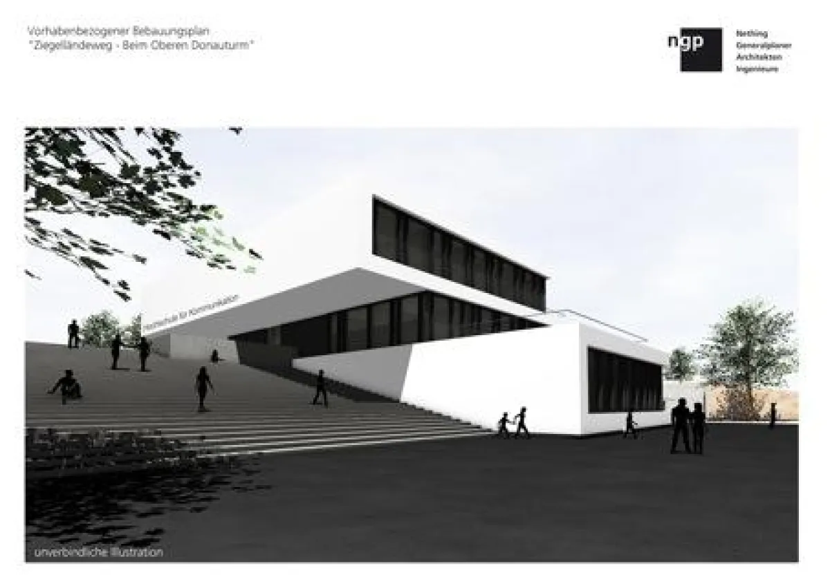 Das neue Gebäude der Hochschule für Kommunikation soll zum Wintersemester 2012 fertig gestellt sein.