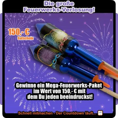 Bild: Die große Feuerwerks-Verlosung jetzt online