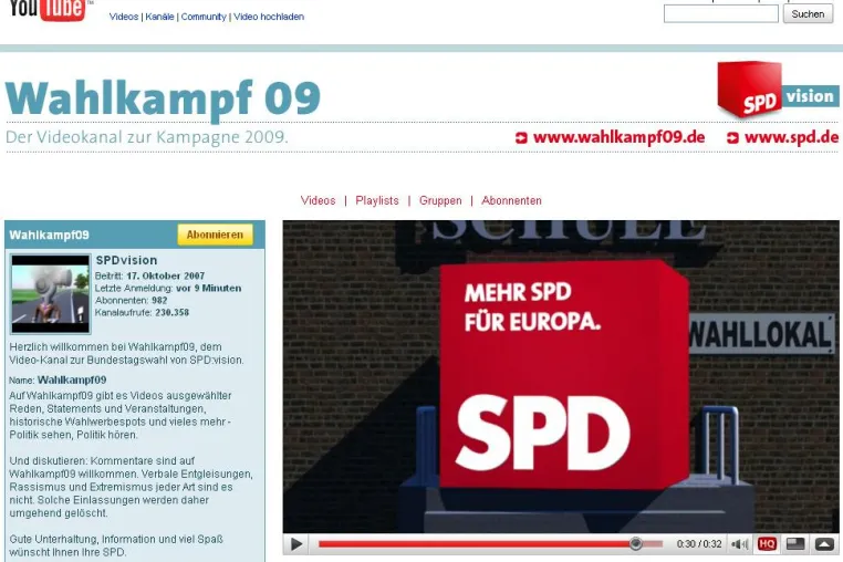 Bild: SPD-Europawahlkampagne mit TV-Spot auf YouTube erfolgreich