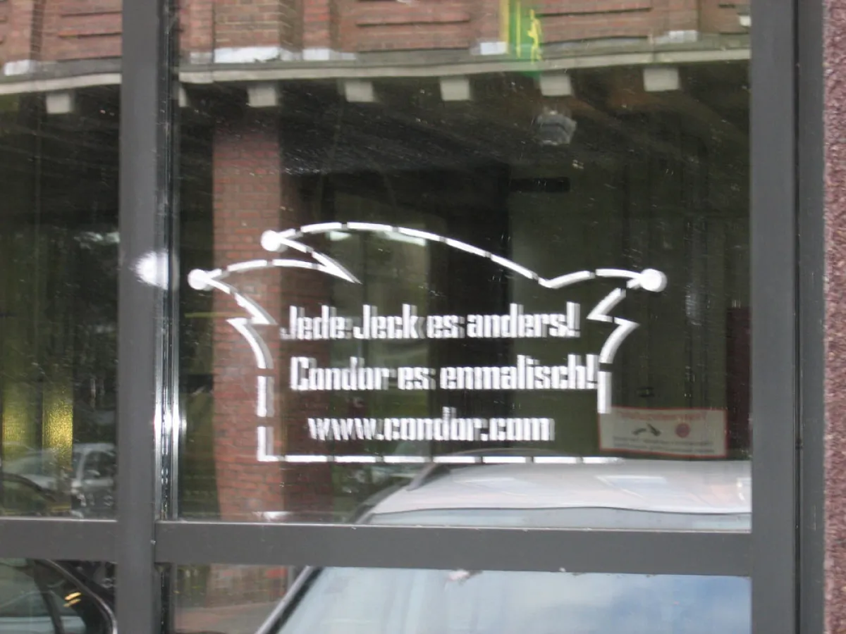 Jede Jeck es anders! Condor es enmalisch!