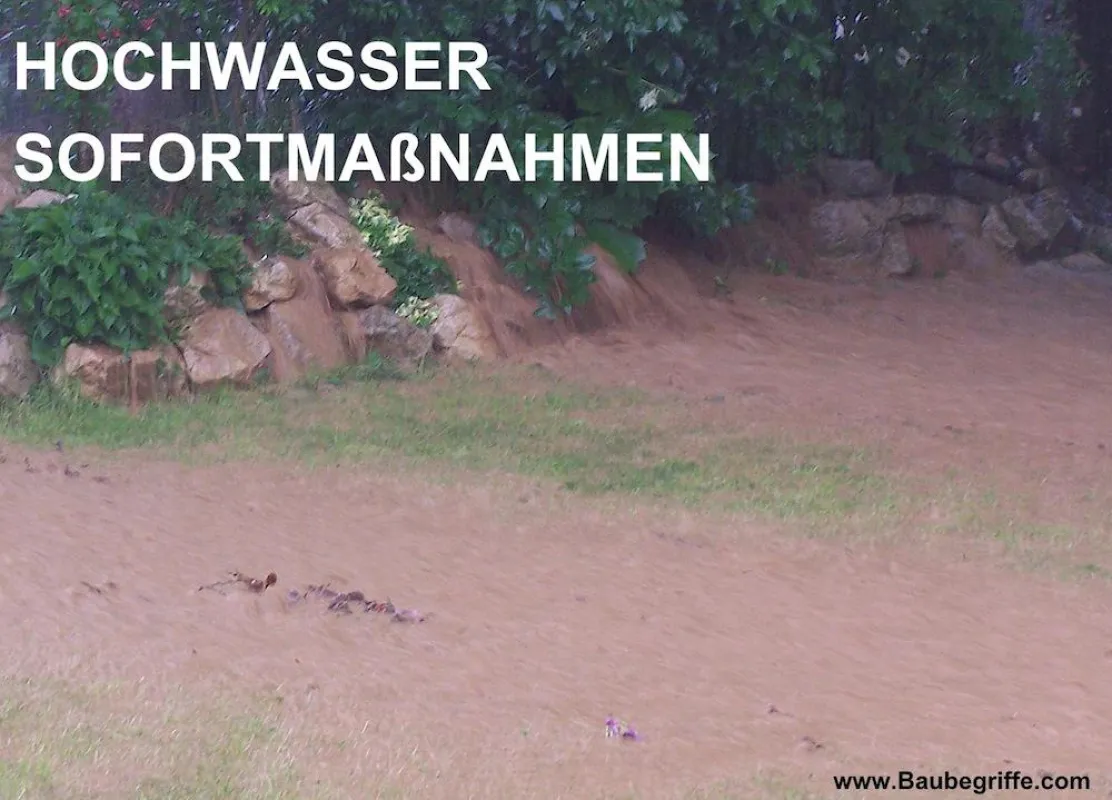 Hochwassersofortmaßnahmen