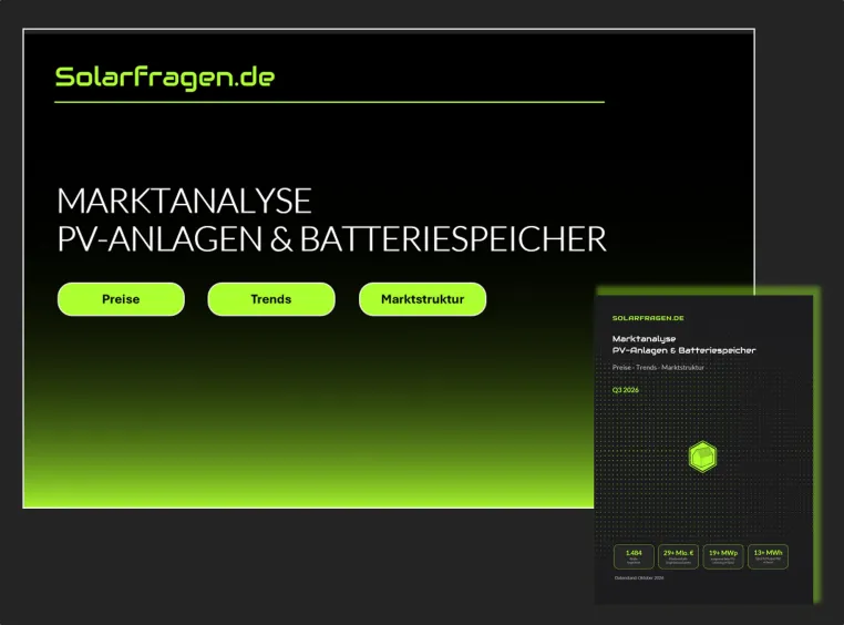 Bild: Solarfragen.de startet quartalsweise Marktanalyse zu PV-Anlagen & Batteriespeichern