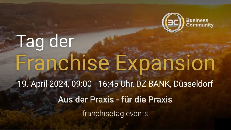 Bild: Tag der Franchise Expansion am 19. April 2024 – Der Branchentreff der Franchisewirtschaft