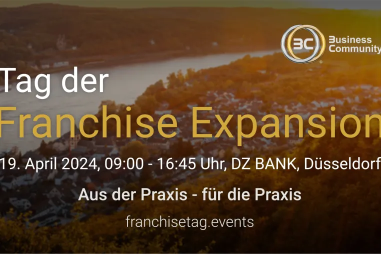 Bild: Tag der Franchise Expansion am 19. April 2024 – Der Branchentreff der Franchisewirtschaft