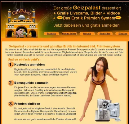 Bild: Geizpalast.com: Prämiensystem für Erotikfreunde