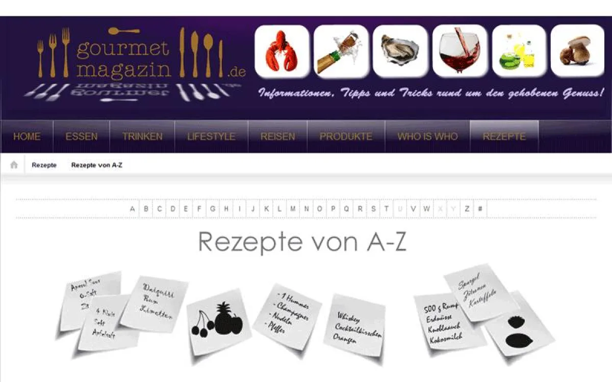 Rezepte auf www.gourmet-magazin.de