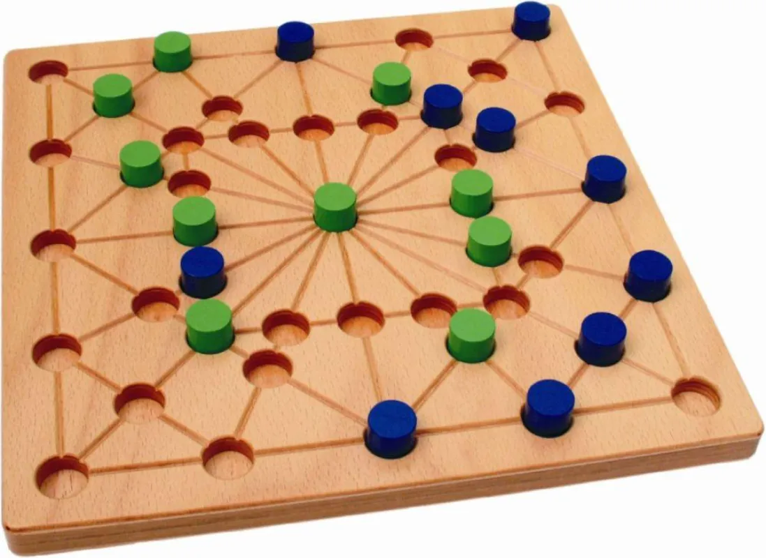 TONKIN color: Buchebrett und farbige Ahornsteine machen dieses Strategiespiel zum sinnlichen Vergnügen.