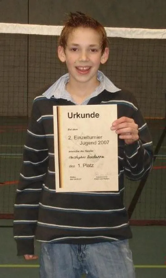 Weiter Nummer 1 in Deutschland:: Christopher Zentarra. (Foto: Ludwig Zentarra)