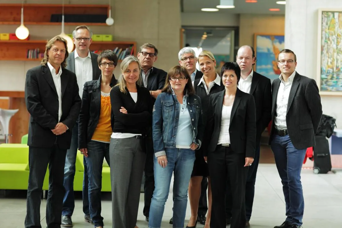 Die POSMA Award Jury v.l.: Heiner Prignitz, Kai Dornbusch, Tanja Hackner, Anja Sturm, Lutz Wegmann,