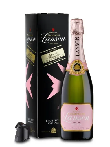 Hochwertiger Flaschenverschluss extra - Ab April startet Champagne Lanson Rosé mit Onpack Promotion im LEH Bild: Hochwertiger Flaschenverschluss extra - Ab April startet Champagne Lanson Rosé mit Onpack Promotion im LEH