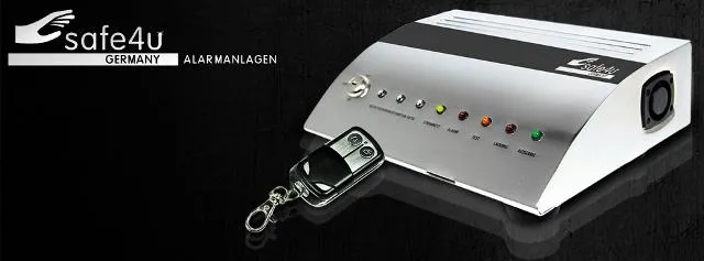 Alarmanlage safe4u - Das innovative Alarmsystem ohne Verkabelung Bild: Alarmanlage safe4u - Das innovative Alarmsystem ohne Verkabelung