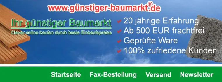 günstiger-baumarkt.de geht an den Start - PMR jetzt Online-Baumarkt Bild: günstiger-baumarkt.de geht an den Start - PMR jetzt Online-Baumarkt