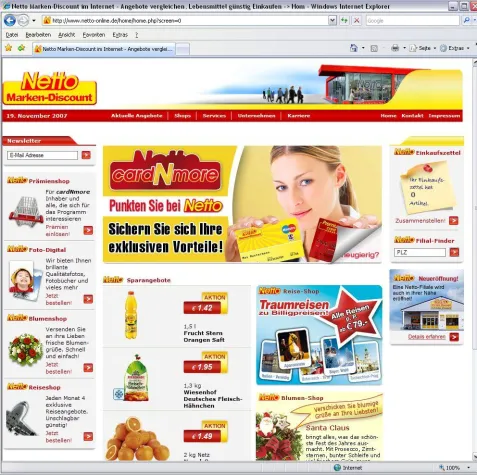 Bild: Netto Marken-Discount relauncht Internetportale mit Motive Cross Communication
