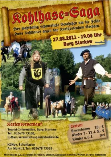 Bild: Gezeichnet: Hans Kohlhase und Gesellen - Märkische Rebellensaga als Sommertheater-Spektakel auf Burg Storkow